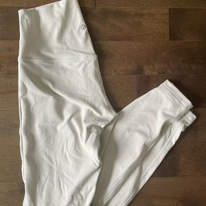 Lululemon Align high-wasted leggings, size 6, “bone” colour
